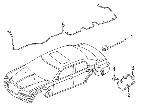 2008 Chrysler 300 Receiver Diagram for 5064281AH