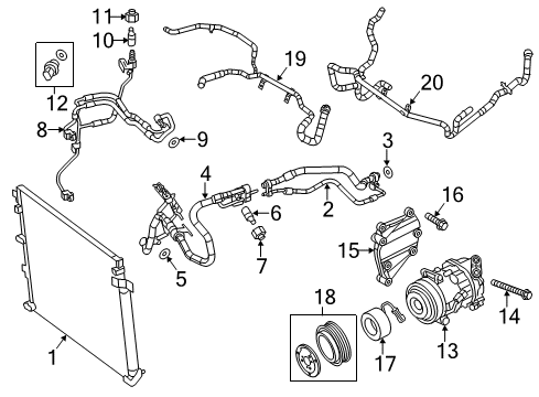 2022 Jeep Cherokee Dehydrator Diagram for 68399827AA