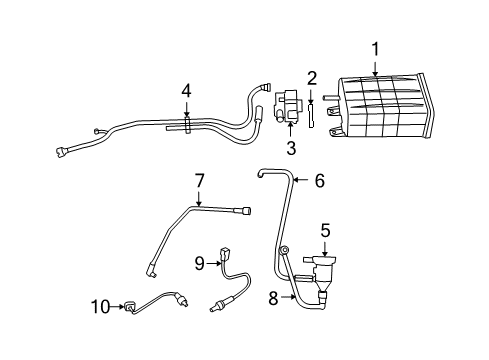 2011 Dodge Journey Vacuum Harness Diagram for 5147029AD
