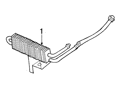 1994 Dodge Ram 2500 Power Steering Cooler Diagram for 52038977