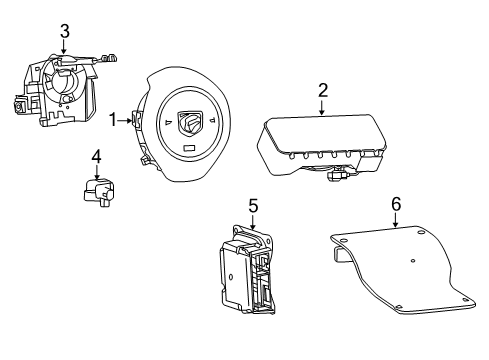 2015 Dodge Viper SDM Module Diagram for 56038963AF