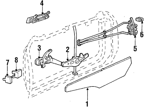 1986 Dodge Charger Lock Diagram for 4184747