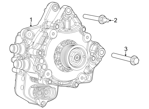 2024 Dodge Hornet Alternator Bolt Diagram for 6512944AA