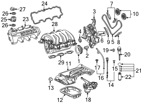 2008 Chrysler Crossfire Intake Manifold Diagram for 5179739AA