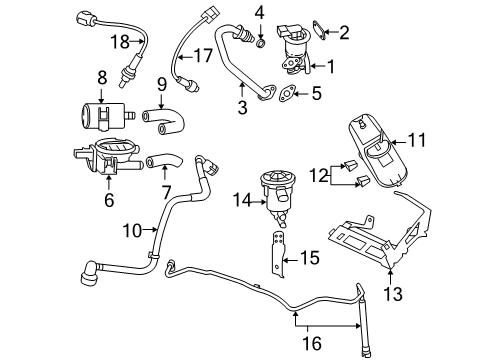 2007 Dodge Magnum Emission Components Diagram 3 - Thumbnail