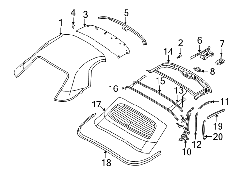 2005 Dodge Viper Valve Nut, Rear Diagram for 6102238AA