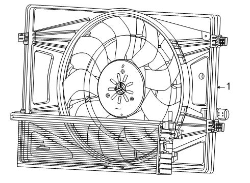 2024 Ram ProMaster EV Cooling Fan Diagram