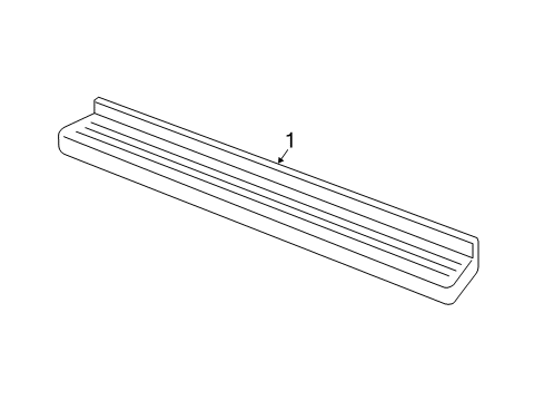 2016 Ram 2500 Running Board, Driver Side Diagram for 68190197AA