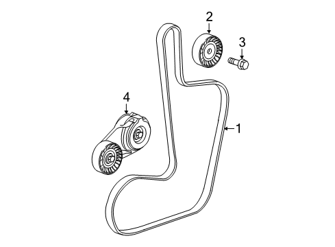 2012 Dodge Journey Serpentine Belt Diagram for 5184442AC