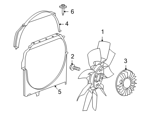 2009 Dodge Dakota Fender Liner Screw Diagram for 6505442AA