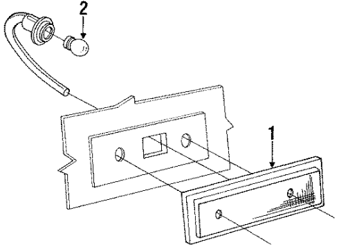 1987 Dodge Omni Side Marker Lamps Diagram