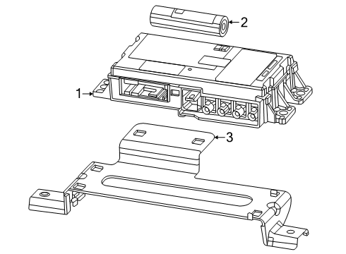 2025 Ram 1500 Battery Diagram for 68493347AA