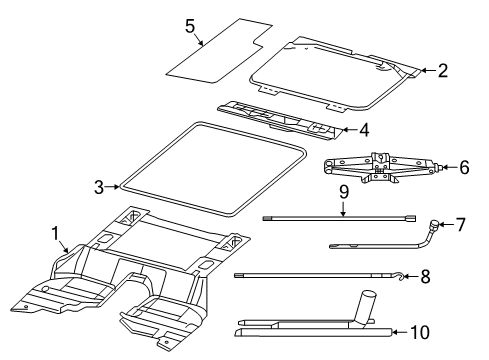 2019 Jeep Wrangler Rear Carpet Diagram for 7BV99TX7AA