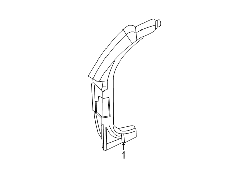 2009 Chrysler Aspen Opening Panel, Rear Driver Side Diagram for 55364577AA