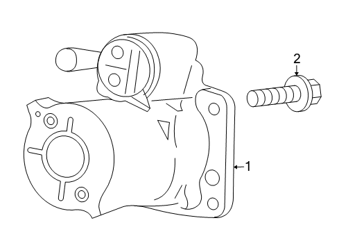 2005 Jeep Liberty Starter Diagram for RL041579AB