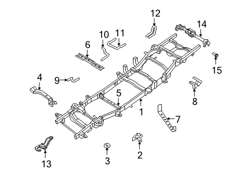 2011 Ram 1500 Shock Bracket, Rear Driver Side Diagram for 55398557AC