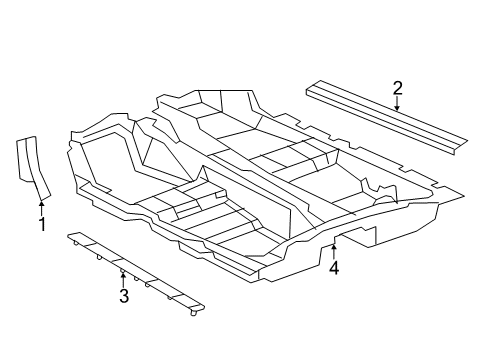 2014 Chrysler 200 Carpet Diagram for XS06DX9AI