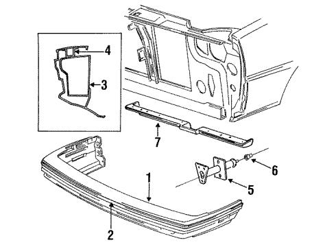 1993 Chrysler New Yorker Energy Absorber Grommet Diagram for 4194932