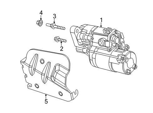 2012 Chrysler 300 Starter Stud Diagram for 6507967AA