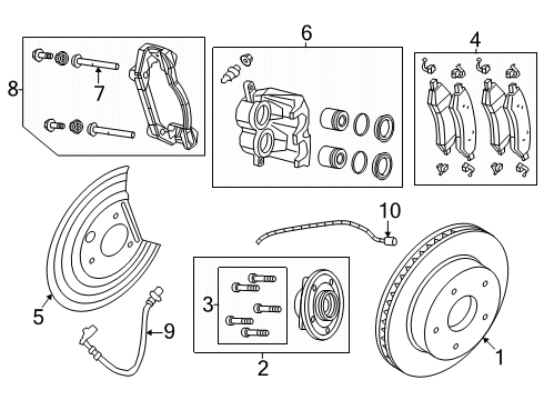 2025 Ram 1500 Sensor - Wheel Speed Diagram for 68548624AB