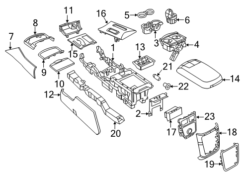 2022 Dodge Charger Shift Plate, Black Diagram for 5XM25AAAAA