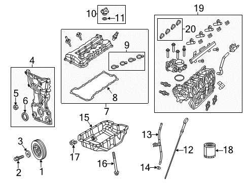 2016 Dodge Dart Guide Tube O-Ring Diagram for 5047405AA