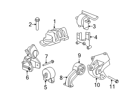 2008 Chrysler Sebring Side Mount Diagram for 5085076AB