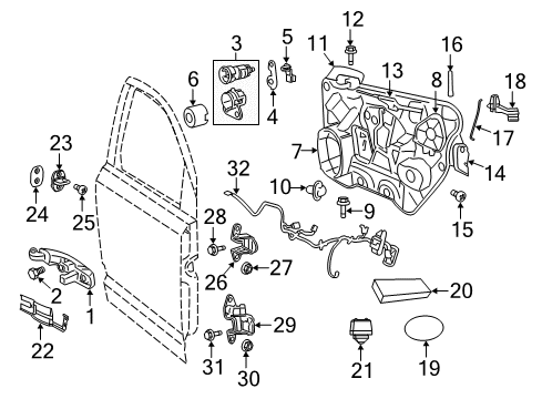 2011 Dodge Journey Striker Spacer, Rear Center Diagram for 4589050AB