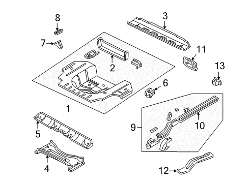 2000 Chrysler Concorde Closure Panel, Rear Diagram for 4580514
