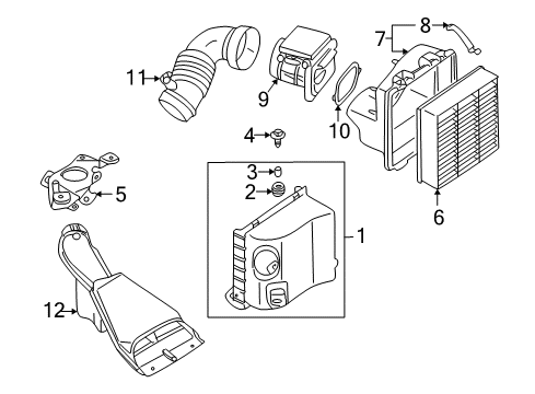 Mass Air Flow Sensor Diagram for MD172449