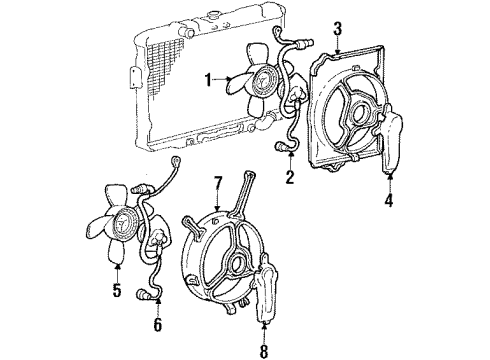 1989 Chrysler Conquest Cooling Fan Diagram 2 - Thumbnail