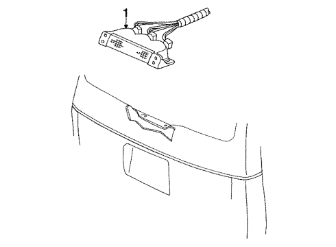 1992 Dodge Grand Caravan High Mount Lamps Diagram