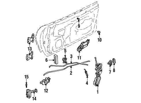 1991 Dodge Stealth Lock Diagram for MB632469