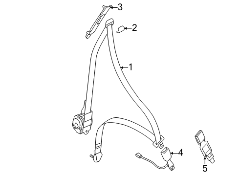 2001 Chrysler Sebring Upper Cover, Black, Front Diagram for MR797681