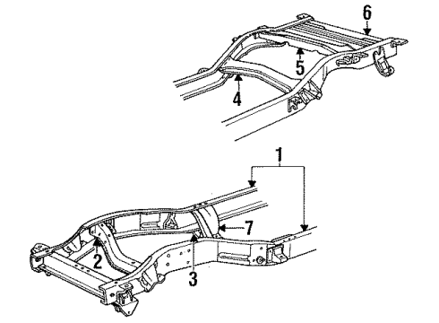 1991 Dodge Ramcharger Bracket Diagram for 4447672