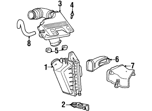 1999 Dodge Grand Caravan Hose Diagram for 4621690
