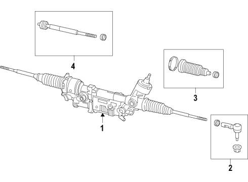2020 Dodge Charger Inner Tie Rod Diagram for 68264312AB