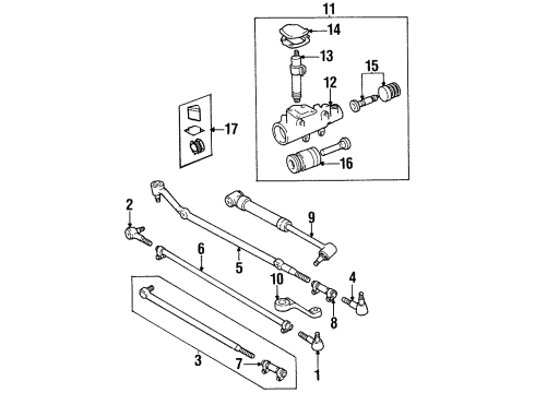 1993 Jeep Grand Cherokee Drag Link Diagram for 52037994