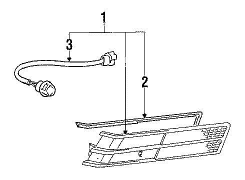1985 Dodge Conquest Side Marker Lamps Diagram