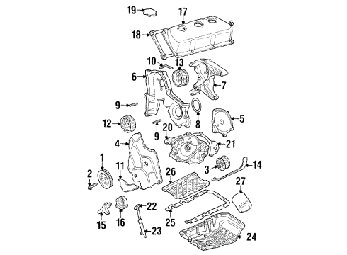 2001 Chrysler LHS Engine Parts Diagram