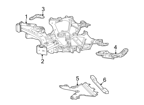 2023 Jeep Grand Cherokee L Bracket - Shear Plate Diagram for 68424072AA