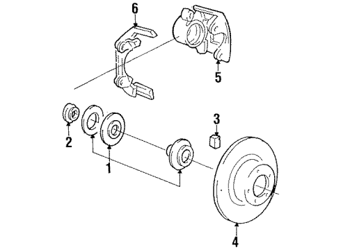 1994 Dodge Spirit Front Brakes Diagram