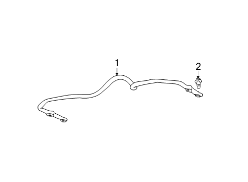 2005 Jeep Liberty Stabilizer Bar & Components Diagram 3 - Thumbnail