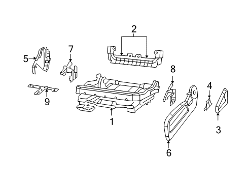 2007 Dodge Nitro Seat Adjuster, Front Driver Side Diagram for 68004636AA