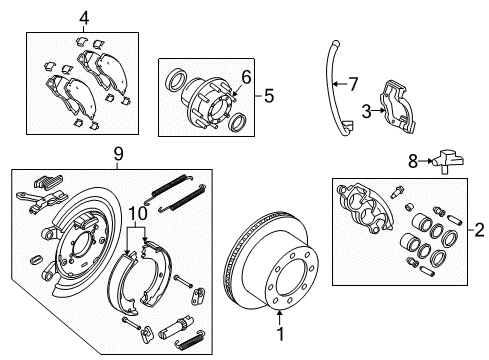 2011 Ram 2500 Brake Hose, Rear Center Diagram for 52121636AC