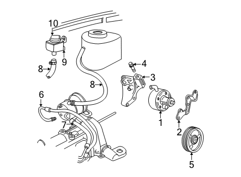 2001 Dodge Caravan Suction Hose Diagram for 4766352AB