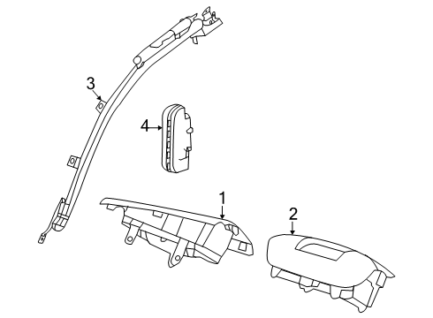 2024 Ram ProMaster EV Air Bag Components Diagram 1 - Thumbnail