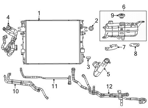 2025 Ram 1500 Hose - Coolant Diagram for 68564597AB