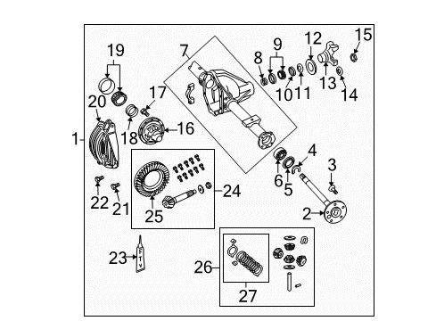 2006 Dodge Ram 1500 Universal Joints Diagram for 68127993AA