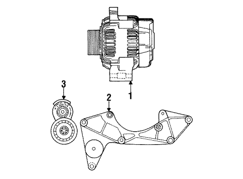 1997 Dodge Viper Alternator Diagram for 4848662AB